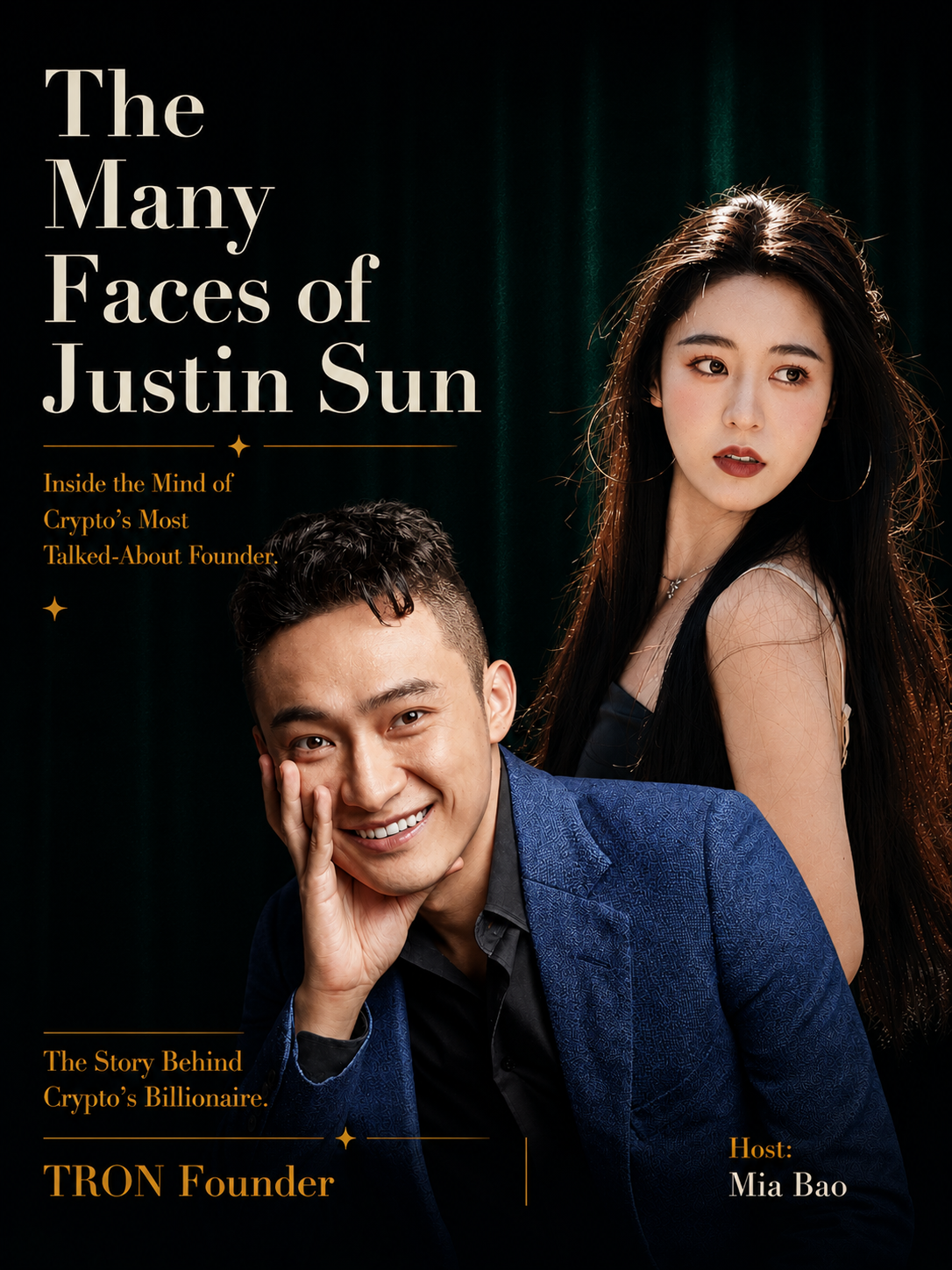 Justin Sun interview poster